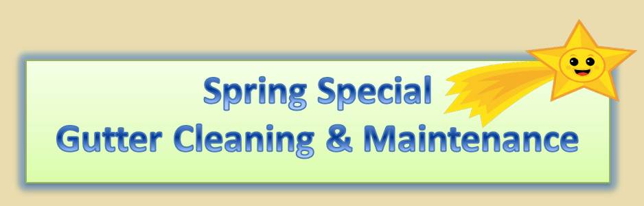 Spring Special Gutter Cleaning &  Maintenance